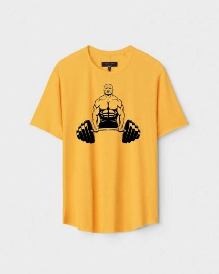Unisex Designer Premium Quality Printed T-Shirt For Boys And Girls :: Cloth type : Cotton - Colour :: Yellow