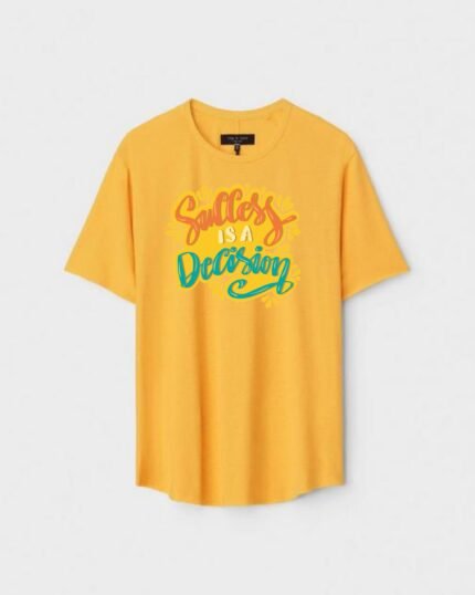Unisex Designer Premium Quality Printed T-Shirt For Boys And Girls :: Cloth type : Cotton - Colour :: Yellow